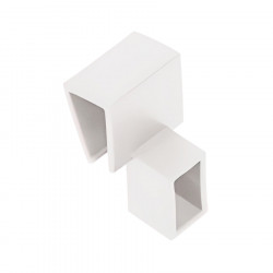 Comfort Box / Slim box Соединитель Т-образный прямоугольного рейлинга, белый, TH03.0398.05.013