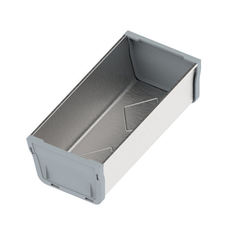 SLIM BOX Контейнер для рамки 176mmx88mm металл инокс/ пластмасса серебро