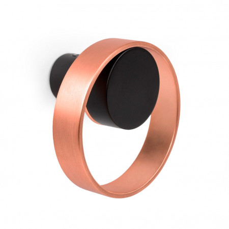 Крючок ORBIT, P7007075ZM226, матовый черный /медь, 75х75х45 мм, Viefe, Испания