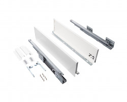 Комплект ящика Firmax Smartline, длина 450 мм, высота 199 мм, Push-to-Open, белый, FRM0745.007/199P