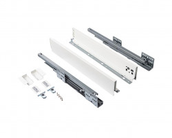 Комплект ящика Firmax Smartline, длина 450 мм, высота 84 мм, Push-to-Open, белый, FRM0745.007/84P