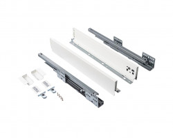 Комплект ящика Firmax Smartline, длина 500 мм, высота 84 мм, Push-to-Open, белый, FRM0750.007/84P