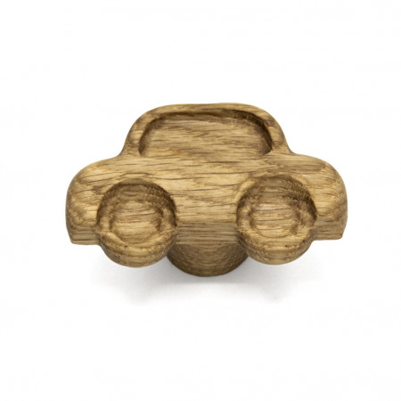Ручка-кнопка деревянная Car, дуб, дерево светлое, мм/60мм, Россия